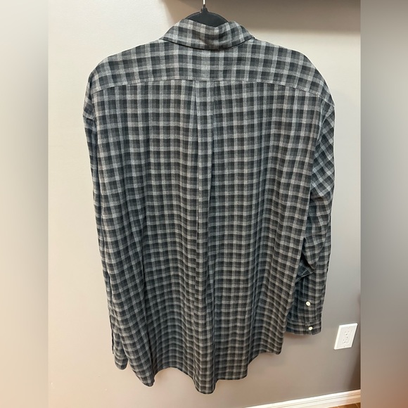 RALPH LAUREN BLUE LABEL | Men’s XL Black & Grey Checkered Shirt - Picture 4 of 6